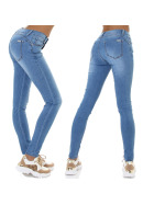 Jela London Damen Push-Up Jeans Stretch-Jeans Skinny Slim