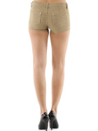 Push-Up Leoparden Hotpants Shorts Panty, Beige, 36 38