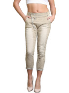 Blue Rags Capri Baggy Jeans Waschung & Knopfleiste, 34 36