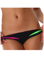 Push-Up Plunge Bikini-SLIP mit Farbspiel Neongrün 34/36 (44/DE 38)