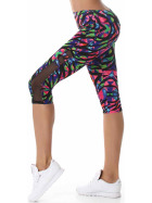 SL1 Damen Sportanzug Trainingsanzug Fitness-Set Top Leggings, Bunt SM