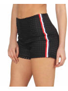 StyleLightOne High-Waist Netz-Shorts Hotpants Streifen, 38 (M) Schwarz