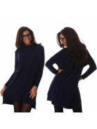 Jela London Damen Oversize Pullover Streifenmuster 36-38, Blau
