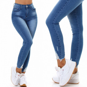 Jela London Damen High-Waist Jeans-Hose Stretch Skinny...